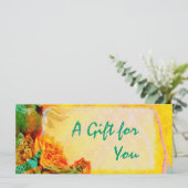 Modèle du certificat-cadeau Tropical Borders (Debout devant)