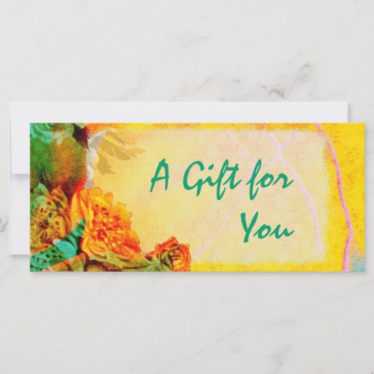 Modèle du certificat-cadeau Tropical Borders (Devant)