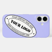 Modèle du coque iphone de texte du logo de l'entre (Verso (horizontal))