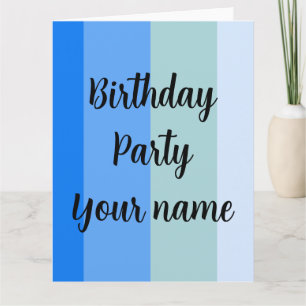 Modèle du nom de la fête d'anniversaire