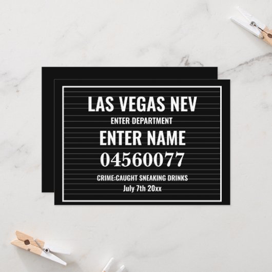 Modèle du panneau d'affichage de Mugshot modifiabl (Devant/Arrière en situation)