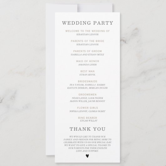 Modèle du programme Boho Fleur sauvage personnalis (Dos)