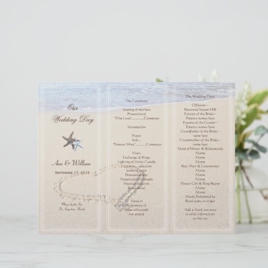 Modèle du programme Coeur dans le sable (Debout devant)