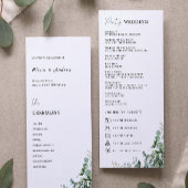 Modèle du programme de cérémonie de Mariage de ver