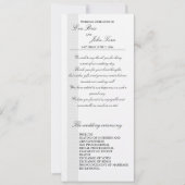 modèle du programme de mariage (Devant)