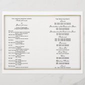 Modèle du programme de mariage (deux) (Devant)