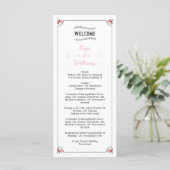 Modèle du programme de mariage floral (Debout devant)