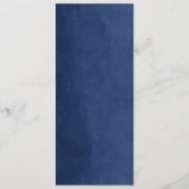 Modèle du programme de mariage Marine Blue String (Dos)