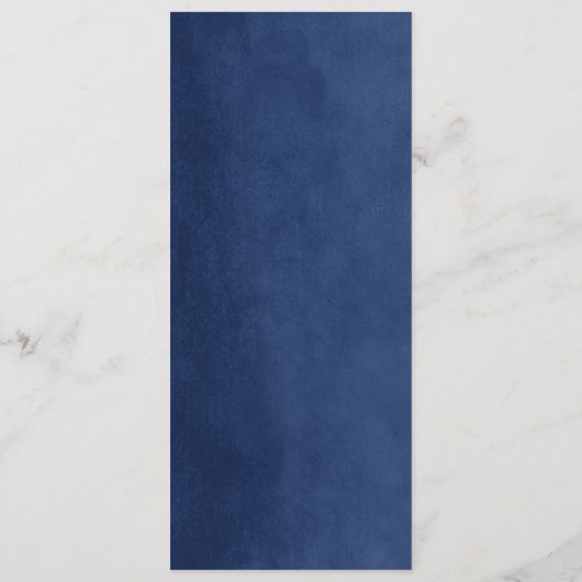 Modèle du programme de mariage Marine Blue String (Dos)