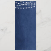 Modèle du programme de mariage Marine Blue String (Dos)