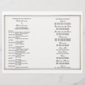 Modèle du programme de mariage (quatre) (Devant)