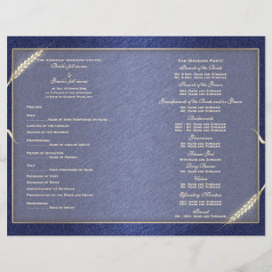 Modèle du programme de mariage (trois)