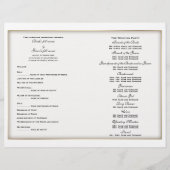 Modèle du programme de mariage (trois) (Devant)