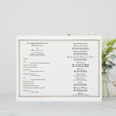 Modèle du programme de mariage (trois) (Debout devant)