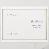 Modèle du programme de mariage (trois) (Dos)