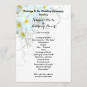 Modèle du programme de Plumeria hawaïenne (Devant)