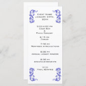 modèle du programme d'événements customisé (Devant / Derrière)