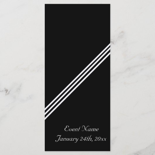 Modèle du programme d'événements - Customisé (Dos)