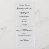 Modèle du programme d'événements - Customisé (Devant)