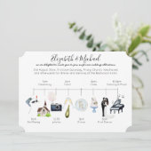 Modèle du programme d'icône du Mariage d'aquarelle (Debout devant)