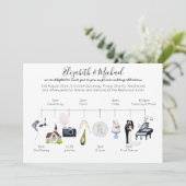 Modèle du programme d'icône du Mariage d'aquarelle (Debout devant)