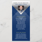 Modèle du programme d'installation maçonnique en a (Dos)