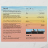 Modèle du programme funéraire (Dos)