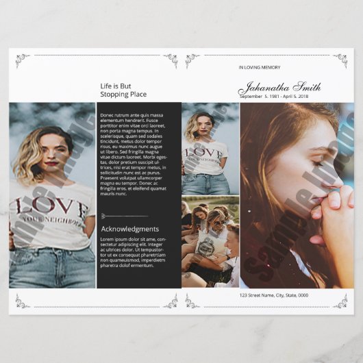 Modèle du programme funéraire, (Devant)