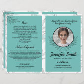 Modèle du programme funéraire (Devant / Derrière)