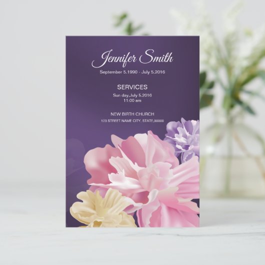 Modèle du programme funéraire (Debout devant)