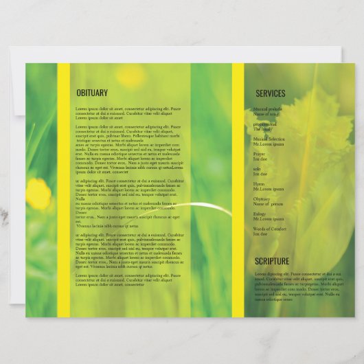 Modèle du programme funéraire (Dos)