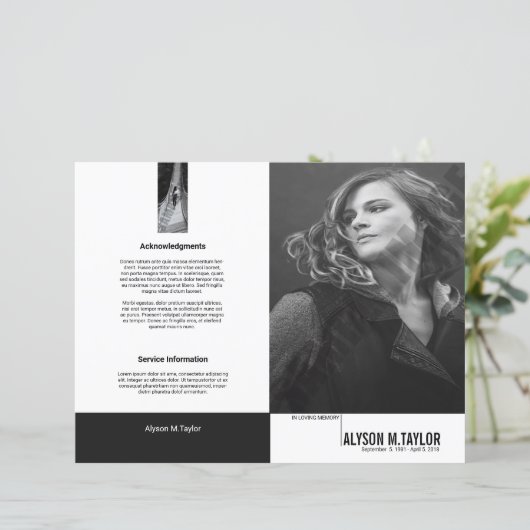 Modèle du programme funéraire (Debout devant)