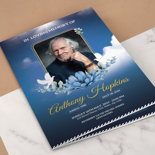 Modèle du programme funéraire Blue Sky