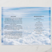 Modèle du programme funéraire Blue sky (Dos)