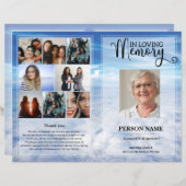 Modèle du programme funéraire Blue sky (Devant / Derrière)