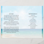 Modèle du programme funéraire Blue sky & Beach (Dos)