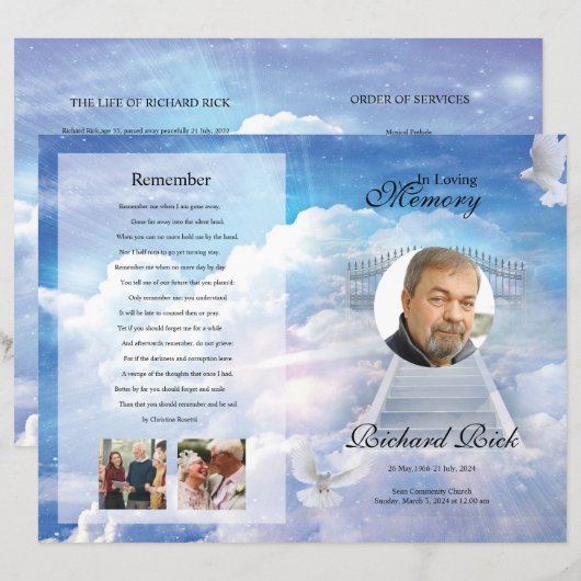 Modèle du programme funéraire céleste (Devant / Derrière)