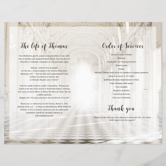 Modèle du programme funéraire céleste (Dos)