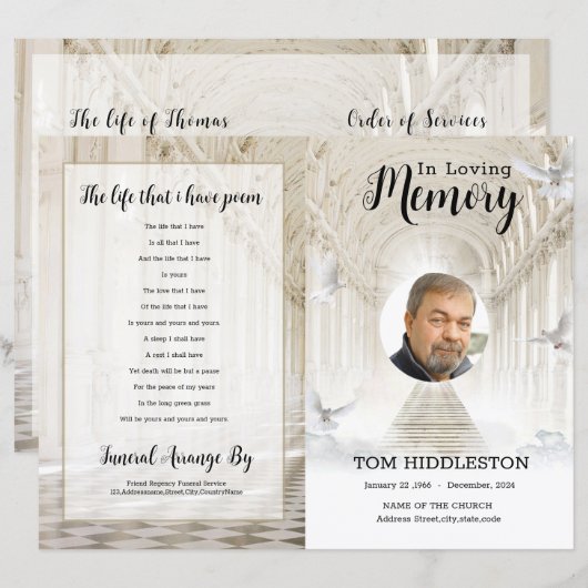 Modèle du programme funéraire céleste (Devant / Derrière)