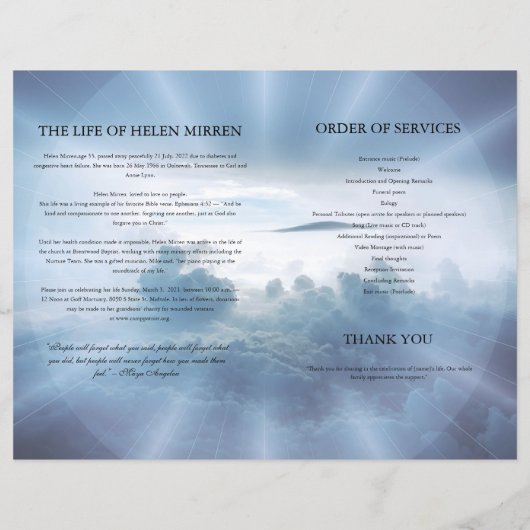 Modèle du programme funéraire céleste (Dos)