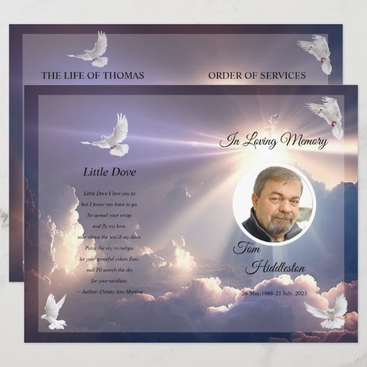 Modèle du programme funéraire céleste (Devant / Derrière)