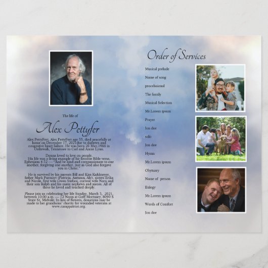 Modèle du programme funéraire céleste (Dos)