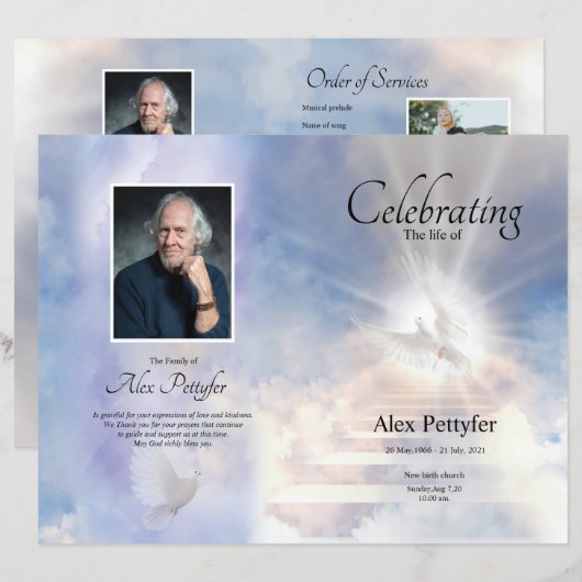 Modèle du programme funéraire céleste (Devant / Derrière)