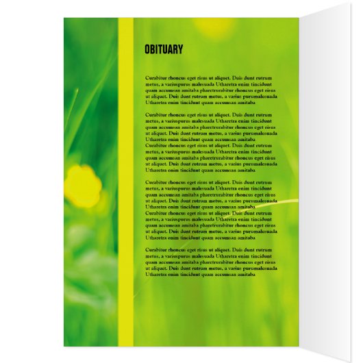 Modèle du programme funéraire commémoratif (Intérieur (Gauche))