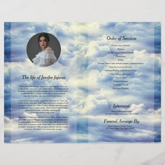 Modèle du programme funéraire de Dove céleste (Dos)