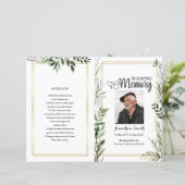 Modèle du programme funéraire de feuille (Debout devant)