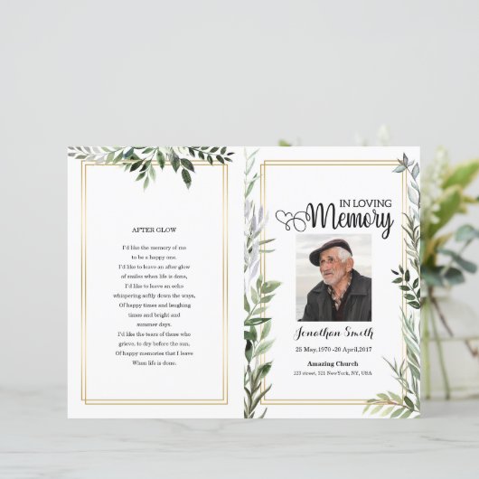 Modèle du programme funéraire de feuille (Debout devant)