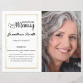 Modèle du programme funéraire de feuille (Devant)