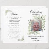 Modèle du programme funéraire de Foliage (Devant / Derrière)