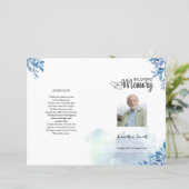 Modèle du programme funéraire de la feuille bleue (Debout devant)